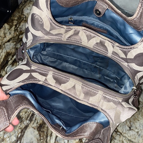 Coach Madison Maggie OpArt Silver, Gray - Picture 9 of 12